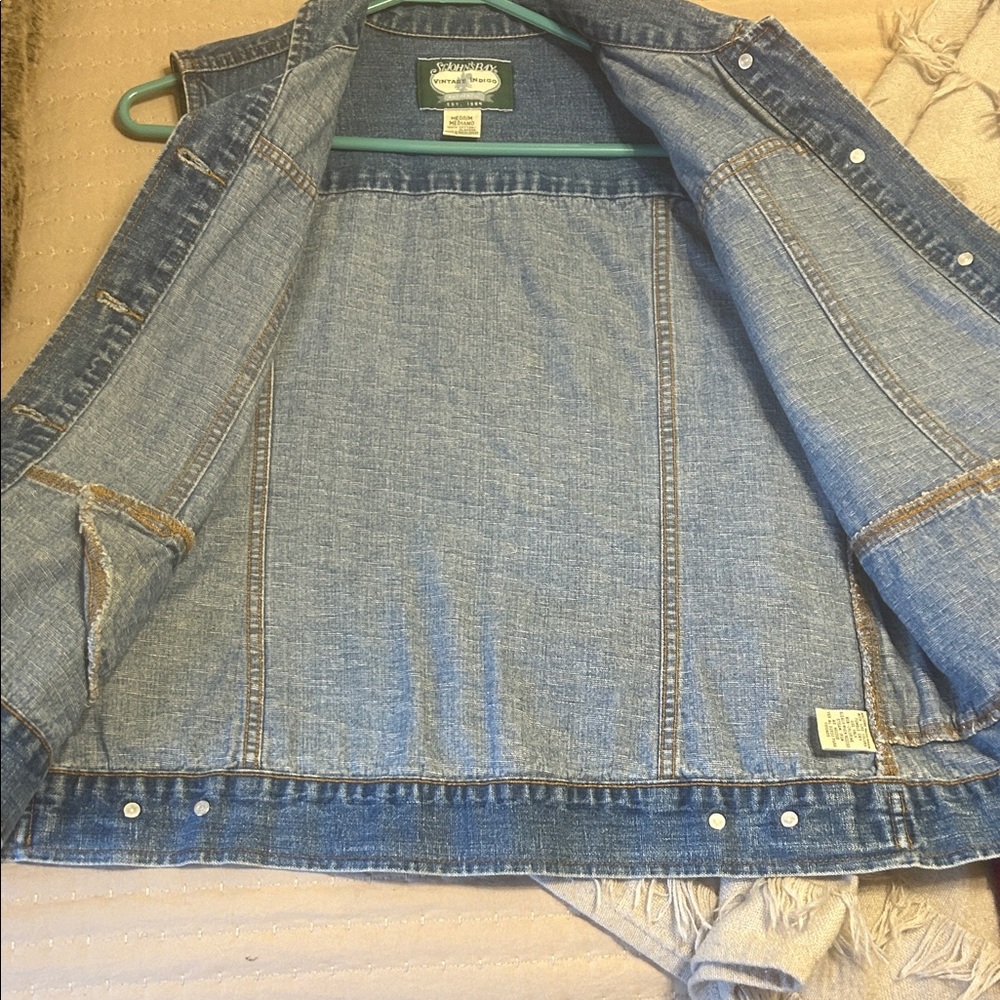 St John’s Bay Vintage 90s Y2K Blue Jean Vest - Picture 5 of 9